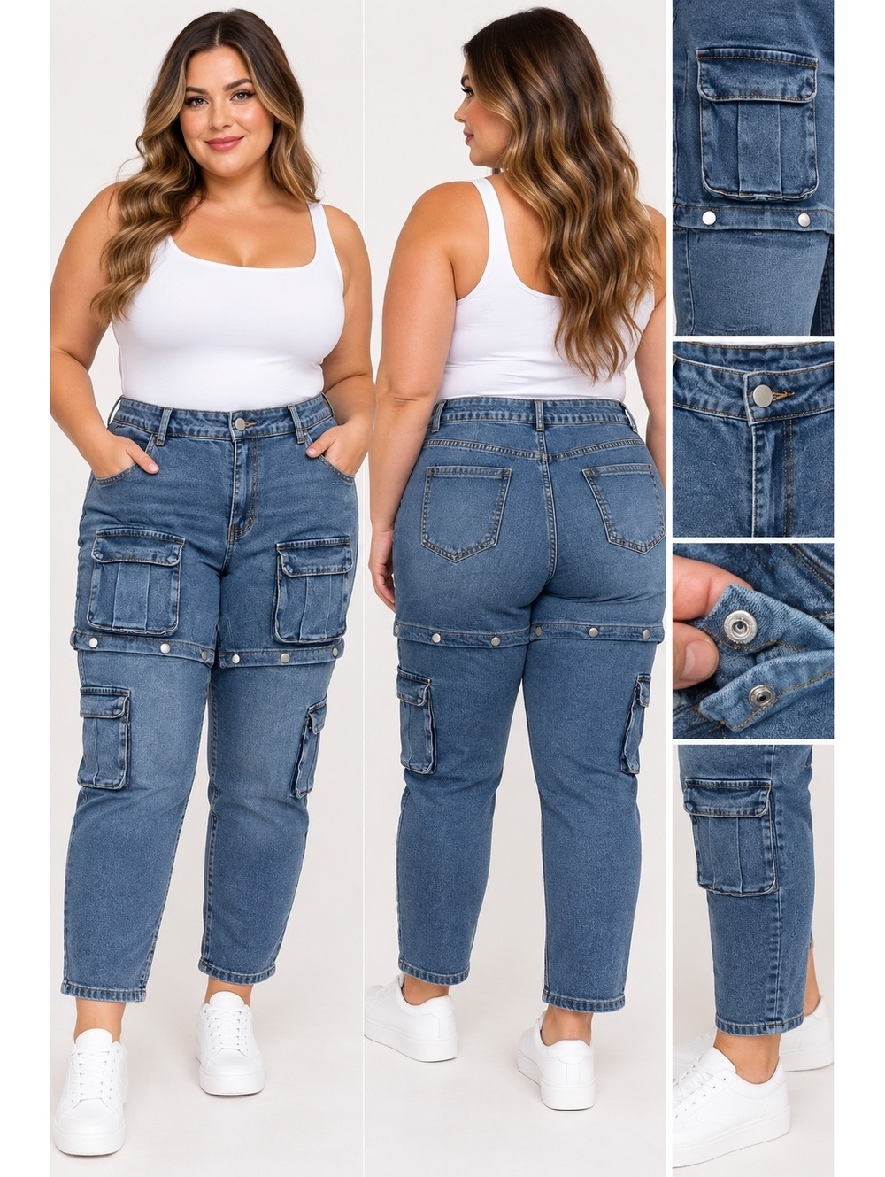 Blue Cargo Jeans